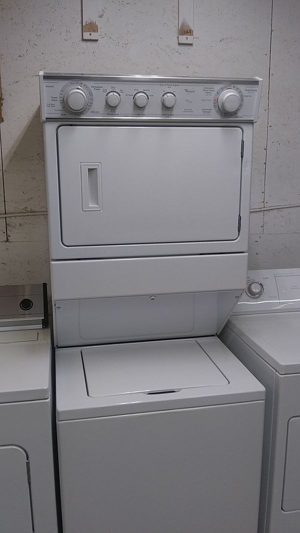 Whirlpool full size stackable washer and dryer refurbished ...
