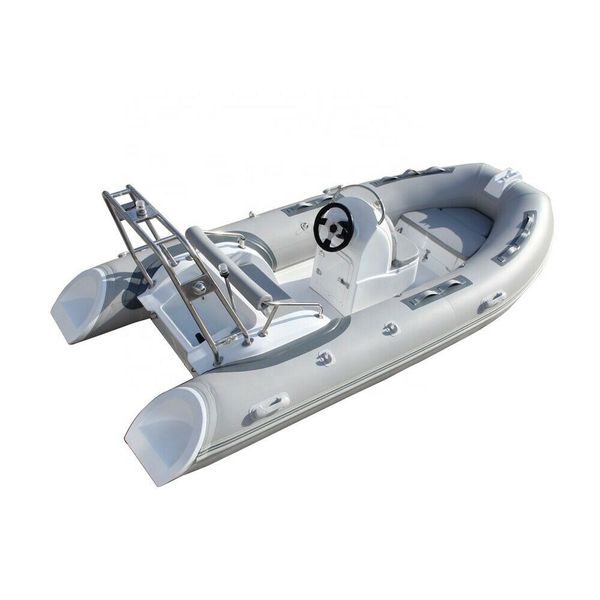 13 Feet RIB Rigid inflatable Boat Dingy + Steering + Console