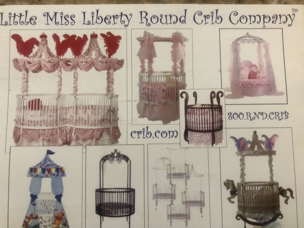 Authentic Little Miss Liberty Round Crib For Sale In Washington