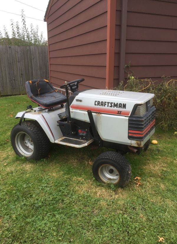 Craftsman 18HP Plow / Mower Rider for Sale in Roseville, MI OfferUp