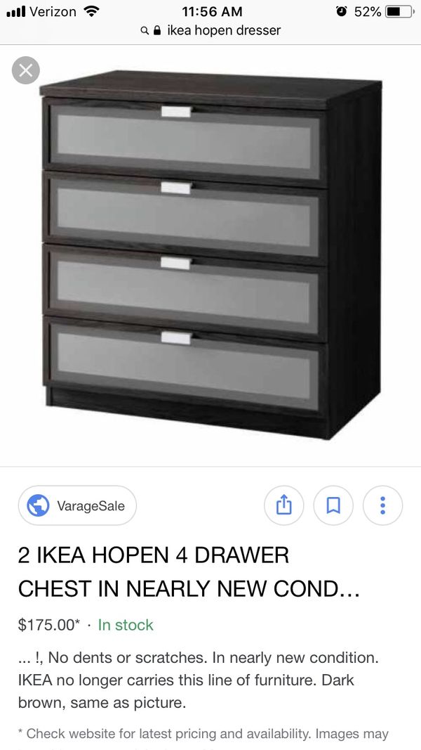 4 Drawer Ikea Hopen Dresser For Sale In Bonny Doon Ca Offerup