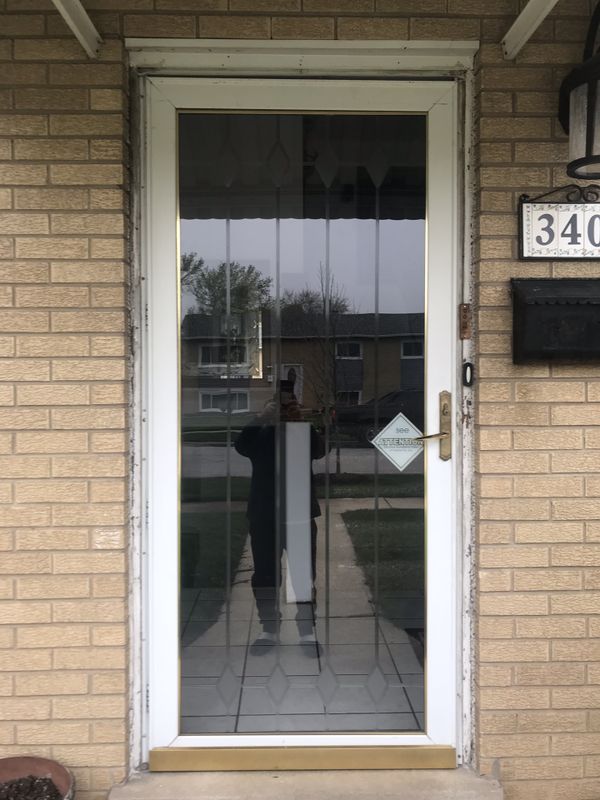 Larson beveled glass storm door for Sale in Crestwood, IL OfferUp