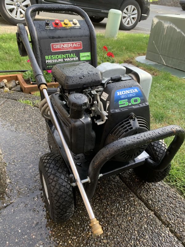 2,400 plus PSI Generac Pressure Washer with Honda GC160 5HP for Sale in ...