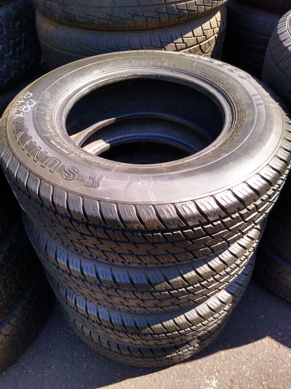 48 selling 4 used truck tires 245 75 16 all 4 for 70 for Sale in