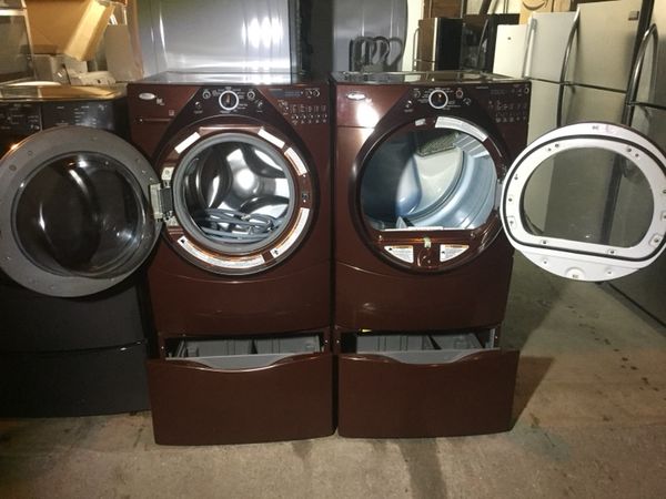 4 0 Cu Ft Whirlpool Brown Washer And Electric Dryer For In Brown Washer And Electric Dryer