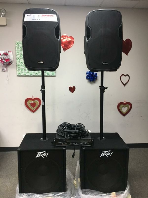 Full Speakers System for Small DJ Setup for Sale in Rolling Meadows, IL
