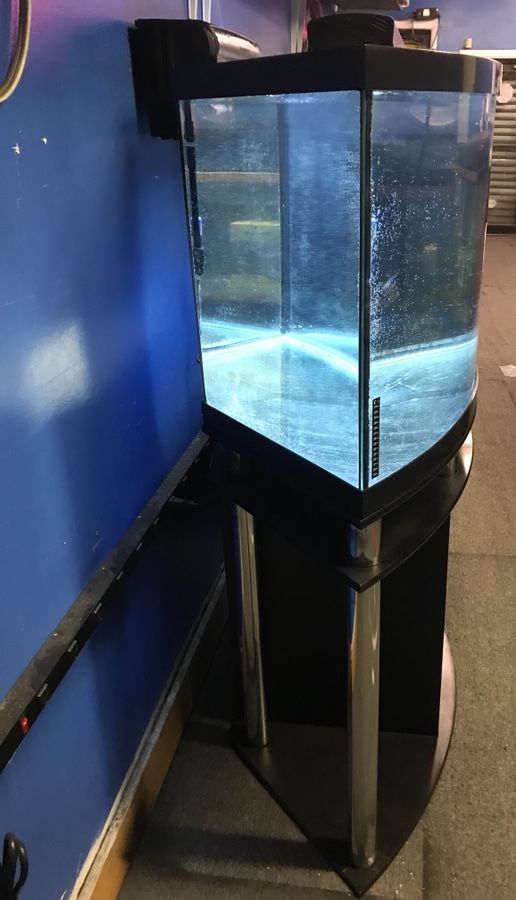 70 gallon Marineland Corner Bow Front Aquarium fish tank complete $400 ...