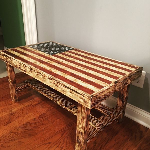 American flag table - epoxy top for Sale in Plainfield, IN ...