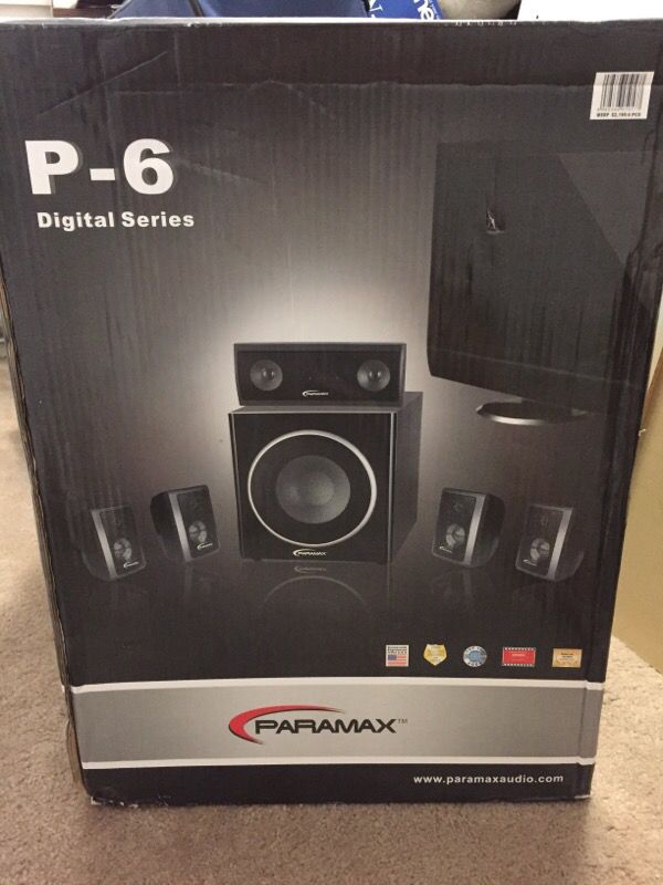 Paramax Home Theater Speaker System P6 Digital Series for Sale in Kent ...