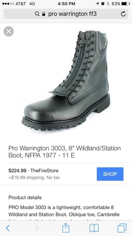 Pro Warrington FF3 Station Boots size 6.5 E for Sale in ...