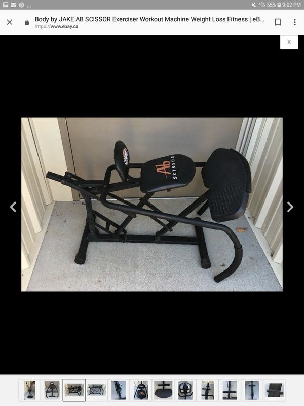 Body by JAKE AB SCISSOR Exercise Abdominal Crunch Workout Machine Core