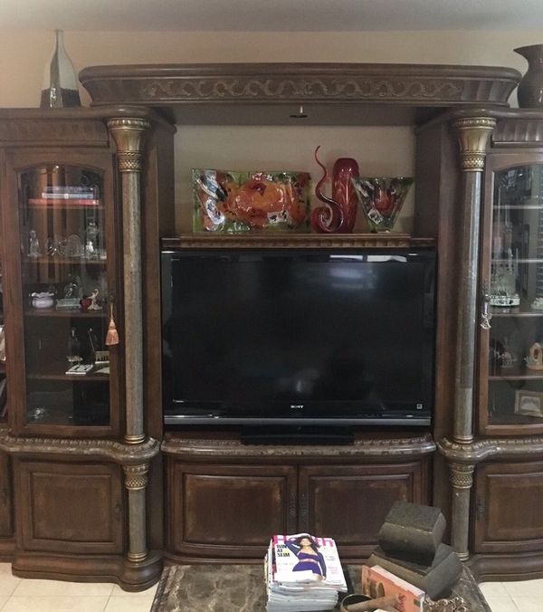 AICO - Michael Amini Torino Entertainment Center with Console for Sale
