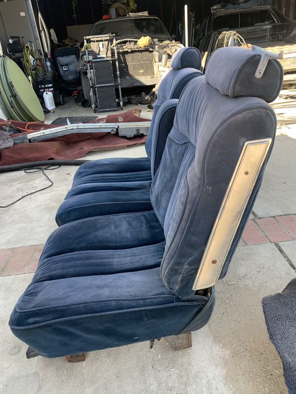 78 - 87 EL CAMINO MONTE CARLO G BODY BLUE CLOTH 60/40 BENCH SEAT for ...