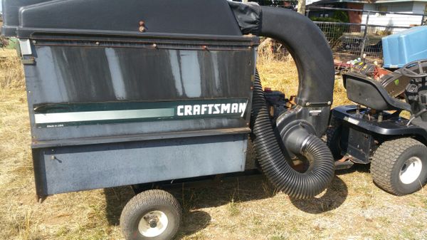 lawn mower vacuum trailer