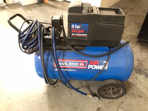 Pro air compressor 5hp 20 gal