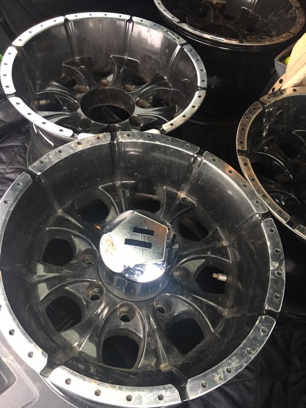 16x10 helo maxx 8 lug 8x6.5 wheels for Sale in Lebanon, OR - OfferUp