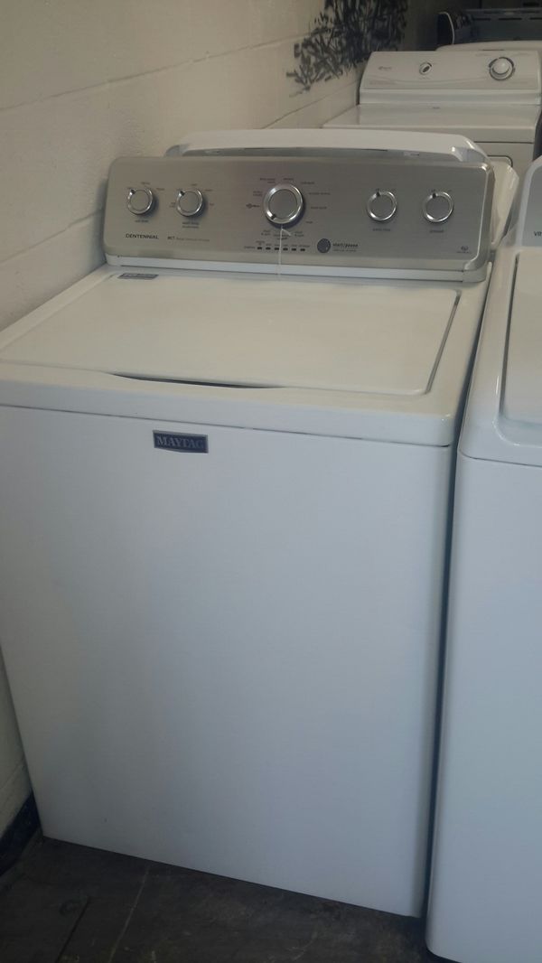 Maytag commercial technology washer stainless steel drum with agitator