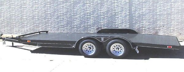 Car hauler trailer 18 foot steel deck with aluminum Rock ...