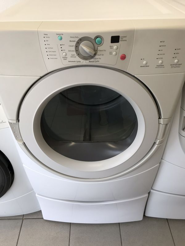 Whirlpool Duet Front Load Washer and Gas Dryer set on Pedestals for Sale in San Diego, CA OfferUp