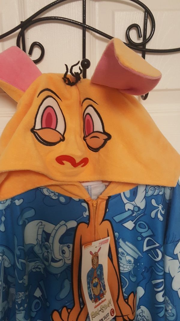 Ren and Stimpy onesie Christmas gift birthday new years PJs Nickelodeon