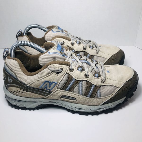 New Balance 644 Trail Running Hiking Shoes Tan Brown Blue