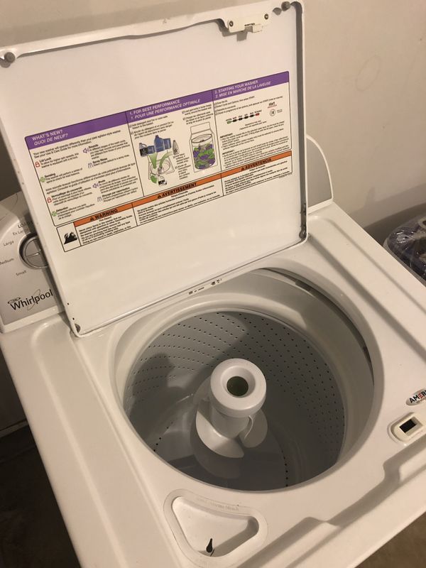 Whirlpool washer and dryer set. Model wtw4800bq0, wed4815ew1 for Sale