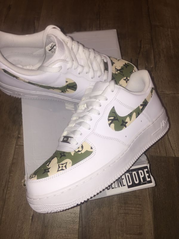 air force 1 camo denim