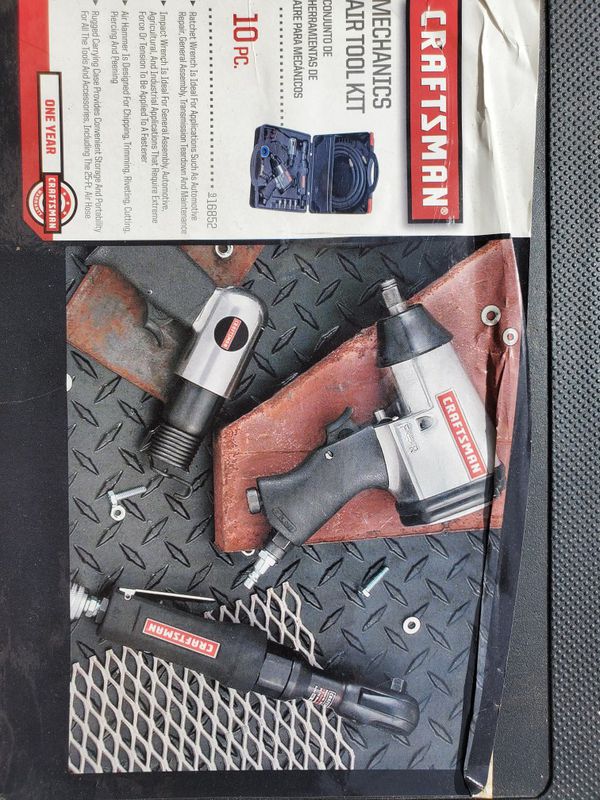 craftsman mechanics air tool set