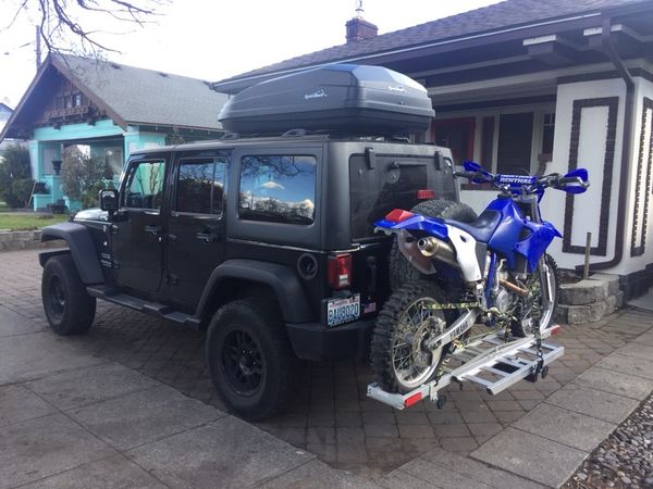 Motorcycle carrier for online jeep wrangler