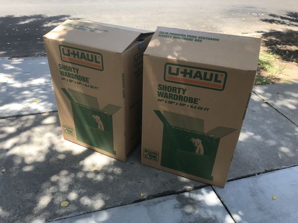 U Haul Wardrobe Boxes 2 For Sale In Los Angeles Ca Offerup