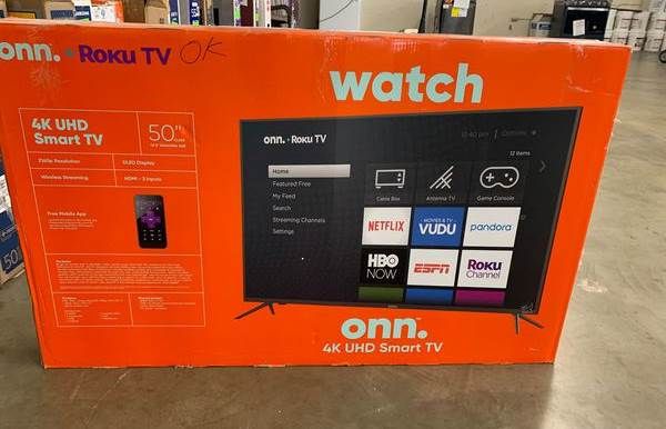 Brand new ROKU ONN TV 50” inch! Open box w/warranty DG J for Sale in ...