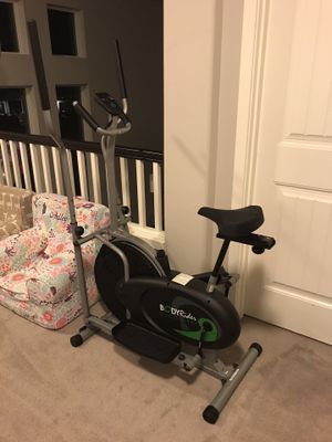 body rider dual trainer exercise bike