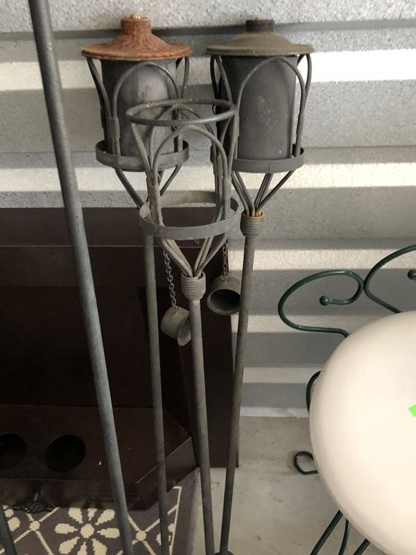 Vintage wrought iron tiki torches for Sale in Granite City, IL OfferUp