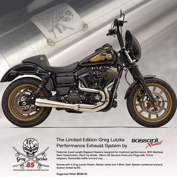 Bassani Road Rage Limited Edition Greg Lutzka 2-Into-1 Exhaust For
