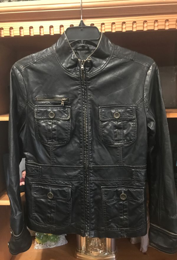 big chill vintage faux leather jacket