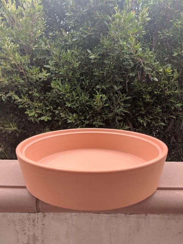 Modern Terracotta planter with saucer large 12x12 for