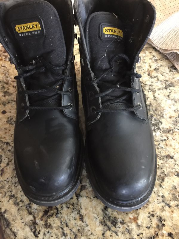 mens black steel toe work boots