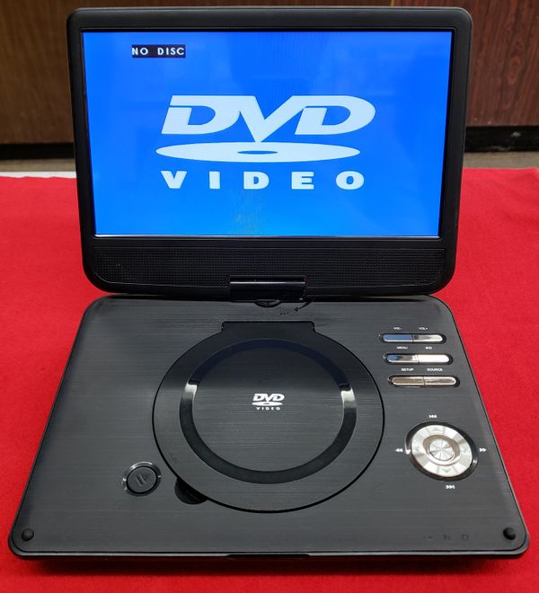 onn-10-inch-lcd-swivel-display-portable-dvd-player-w-charger-working