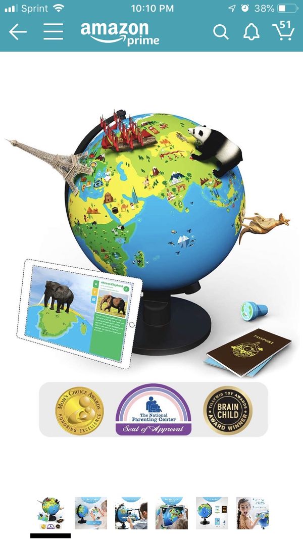 Shifu Orboot (App Based): The Educational, Augmented Reality Based Globe | STEM Toy for Boys 