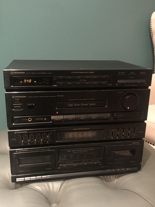 Pioneer Stereo Double Cassette Deck Receiver model RX540 for Sale in