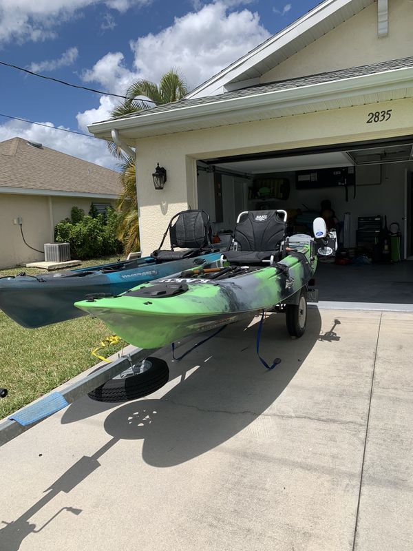 Two kayaks & trailer for sale for Sale in Cape Coral, FL OfferUp