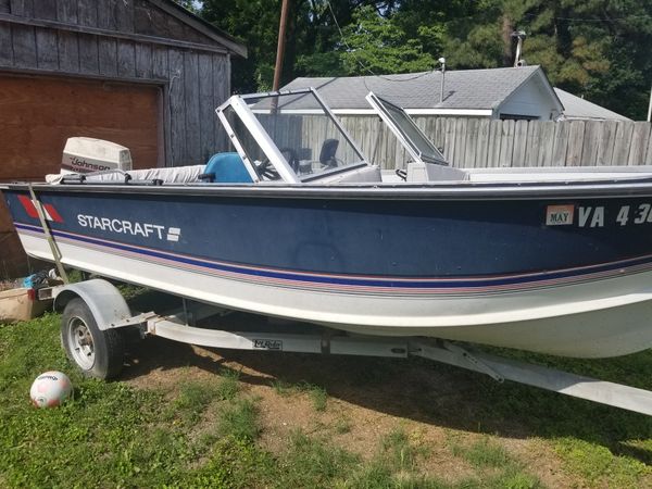 1984 16 ft Starcraft boat with aluminum trailer for Sale in Norfolk, VA ...