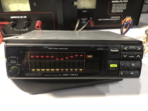 KENWOOD KGC-7043 Digital Graphic Equalizer Single Din like new! for ...