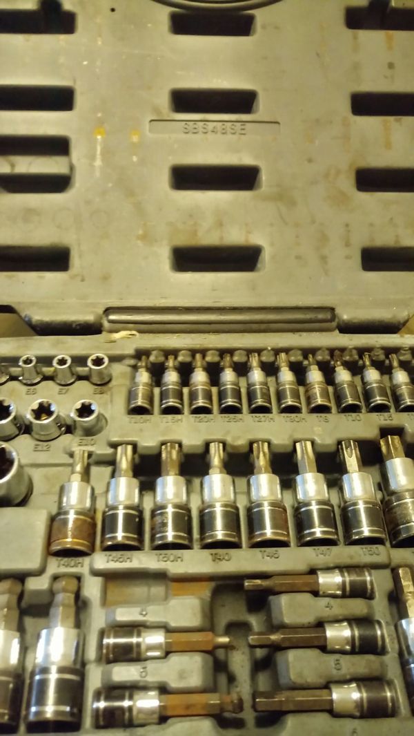 Matco Tools Silver Eagle SBS48SE TORX & HEX socket set 48pc for Sale in
