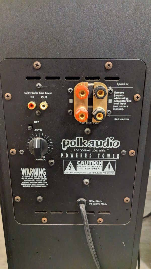 Polk RT1000i Powered Tower speakers for Sale in Sacramento, CA - OfferUp