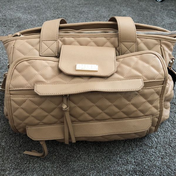 steve madden diaper bag tan