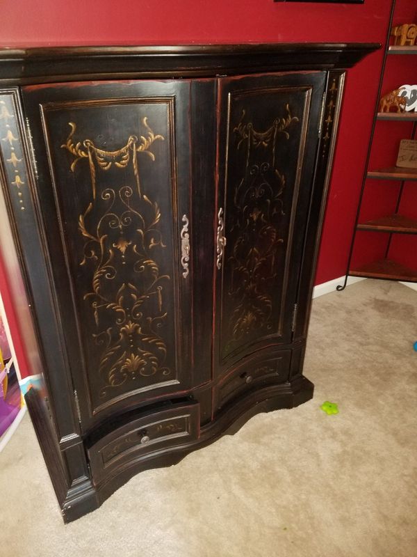 Seven seas by hooker furniture...black tv armoire for Sale in