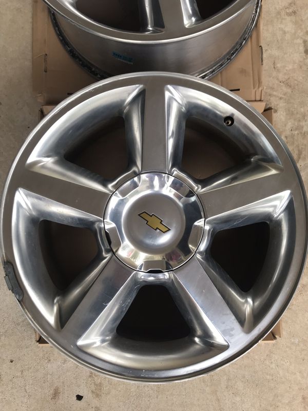 2010 Tahoe LTZ Wheels Polished Stock aluminum for Sale in Cleveland, TX ...