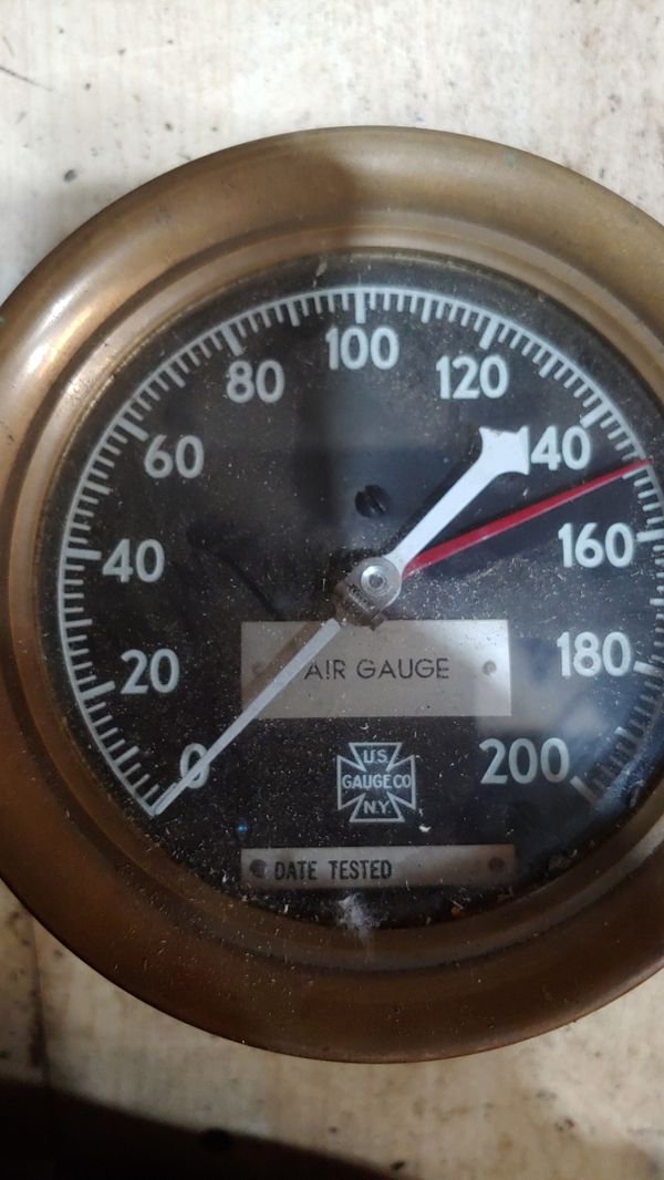 Collection of antique gauges 1 aircraft manifold pressure gauge for