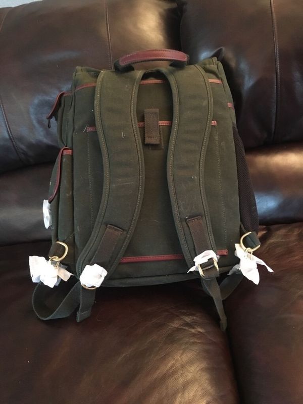 orvis leather backpack